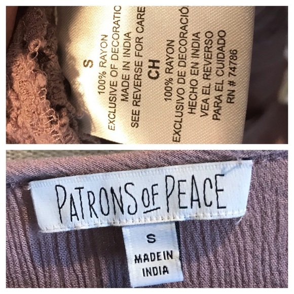 Buckle lavender boho lace peasant top - Picture 7 of 7